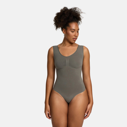 Tank Bodysuit Sculpting Shapewear mit Slip