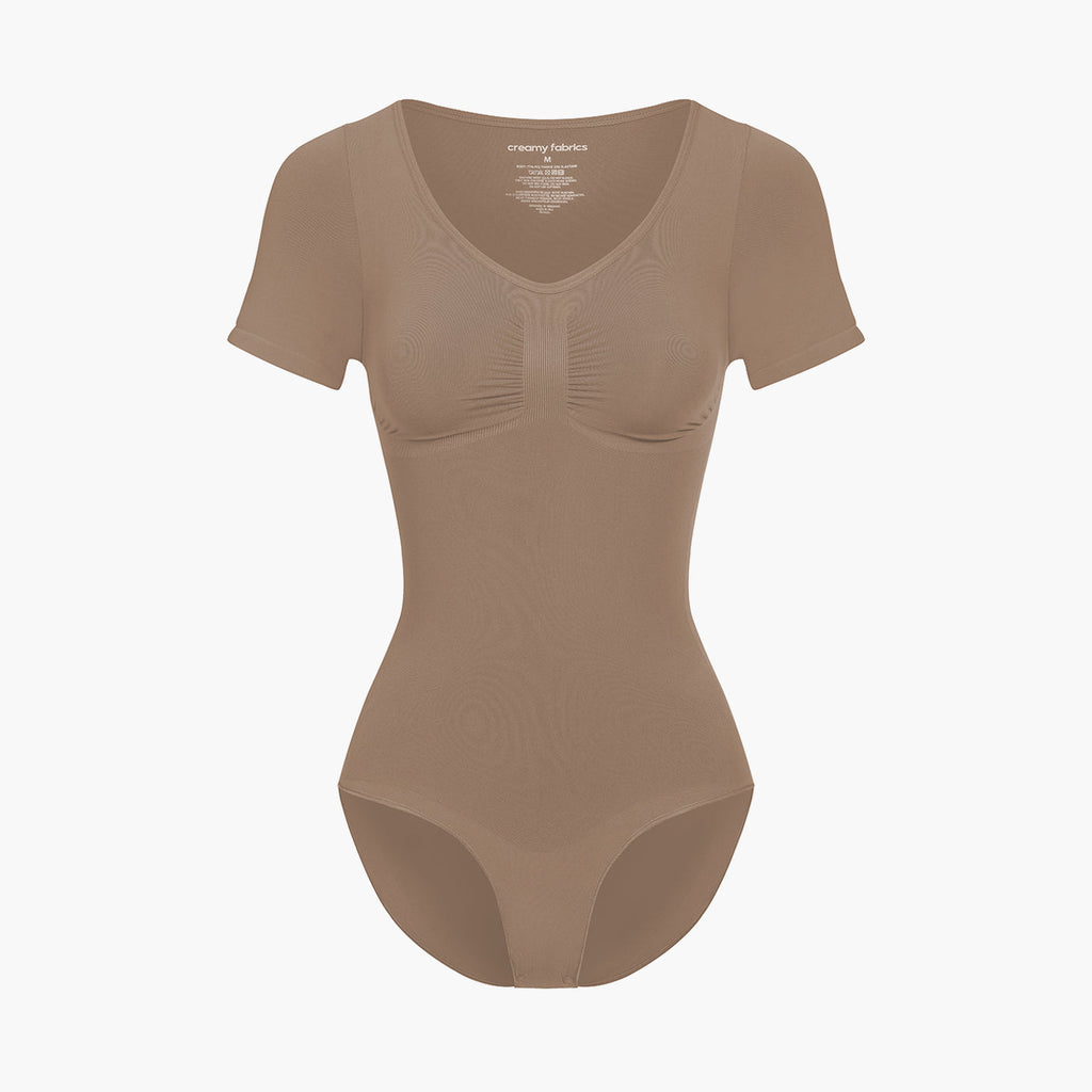 T-Shirt Bodysuit Sculpting Shapewear mit Slip